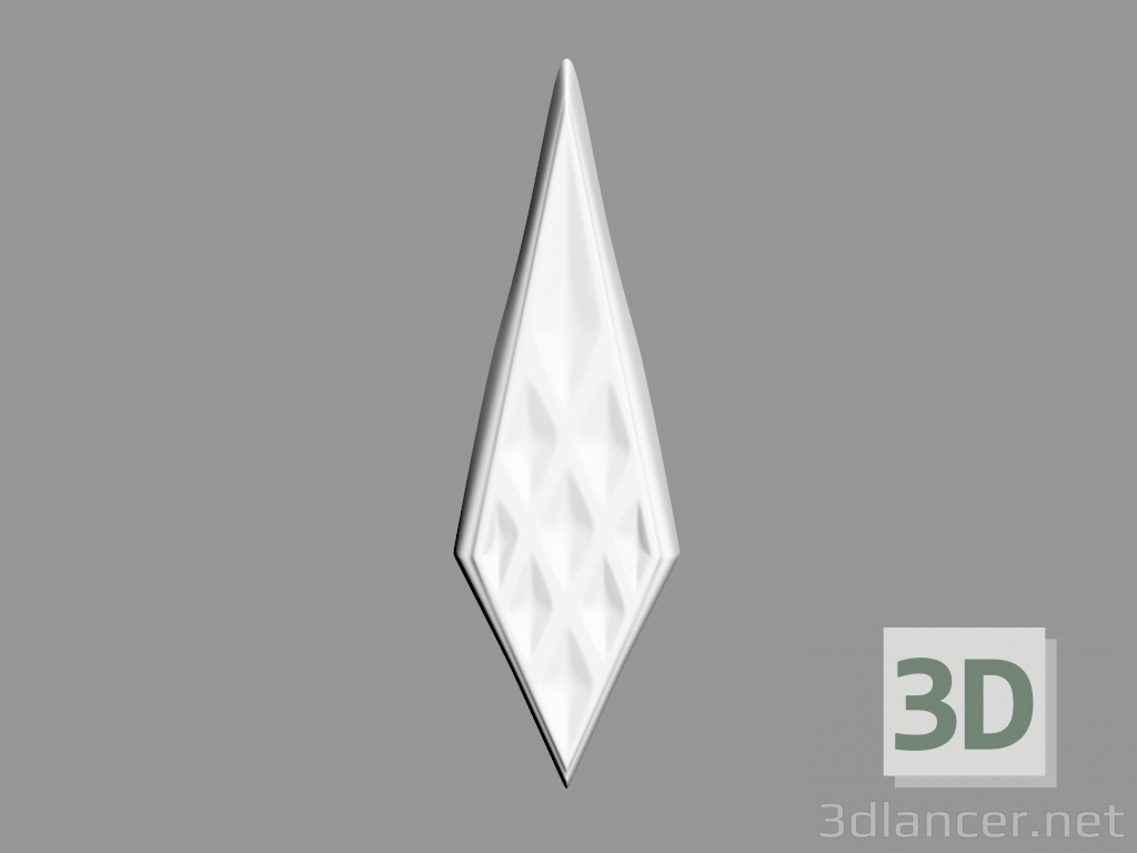 modello 3D Decorazione murale (F4) - anteprima