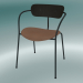 modello 3D Chair Pavilion (AV4, H 76cm, 52x56cm, Noce, Pelle - Seta cognac) - anteprima