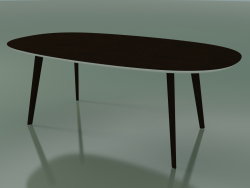 Tavolo ovale 3507 (H 74 - 200x110 cm, M02, Wenge, opzione 2)