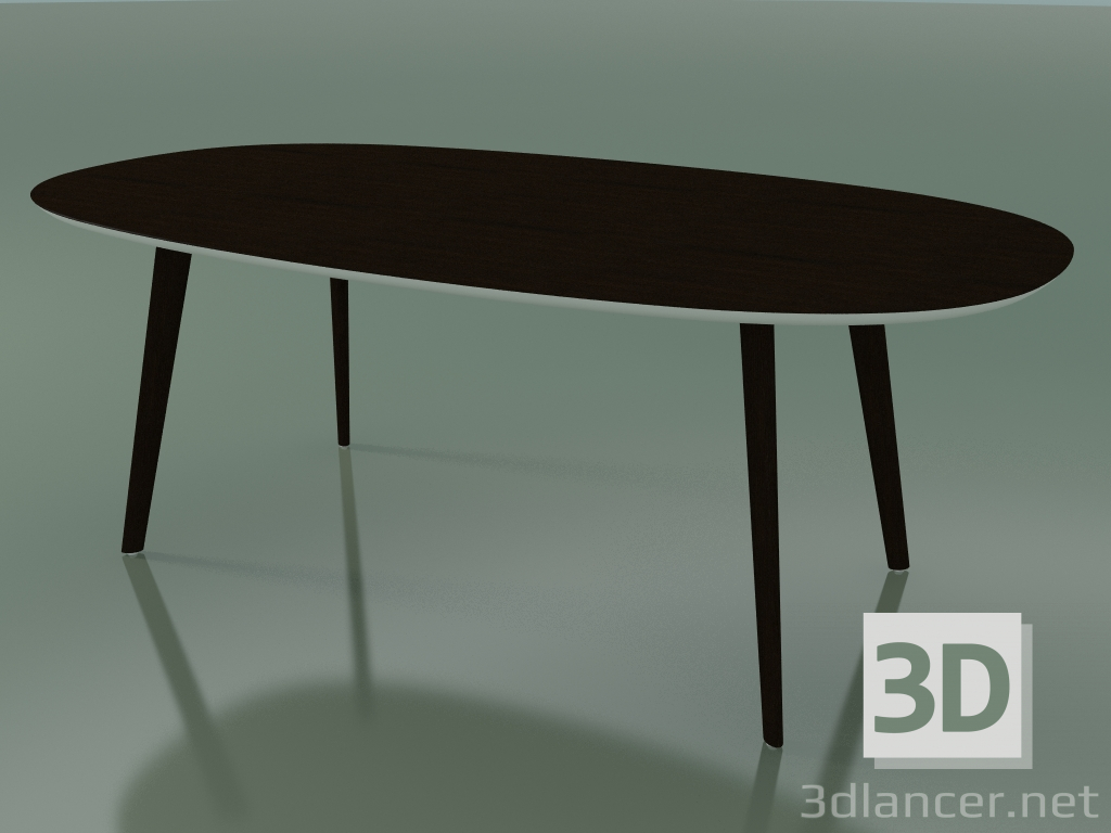 modèle 3D Table ovale 3507 (H 74 - 200x110 cm, M02, Wengé, option 2) - preview