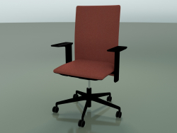 Stuhl mit hoher Rückenlehne 6503 (5 Räder, mit abnehmbarer Polsterung, verstellbarer Standardarmlehn