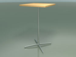 Quadratischer Tisch 5568 (H 105,5 - 60 x 60 cm, natürliche Eiche, LU1)