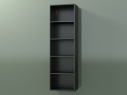Wall tall cabinet (8DUBDC01, Deep Nocturne C38, L 36, P 24, H 120 cm)