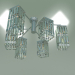 modello 3D Lampadario a soffitto Barra 10100-6 (cristallo cromo-trasparente) - anteprima