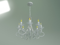 Suspended chandelier Alexandria 60057-8 (white with silver)