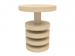 कॉफी टेबल जेटी 04 (डी = 450x550, लकड़ी सफेद)