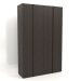 3d model Wardrobe MW 01 wood (1800x600x2800, wood brown dark) - preview