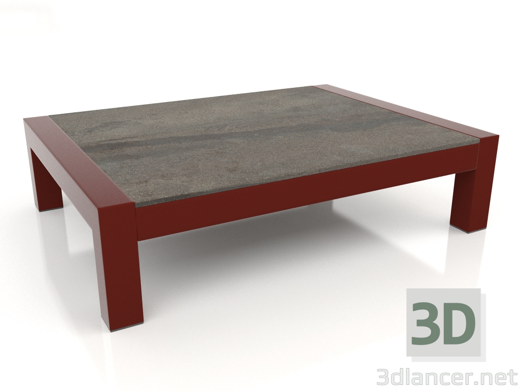 3d model Coffee table (Wine red, DEKTON Radium) - preview