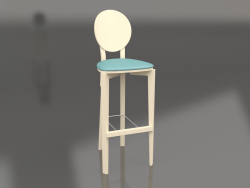 बिना गद्दे वाली पीठ के साथ सर्कस बार स्टूल (विकल्प 7)