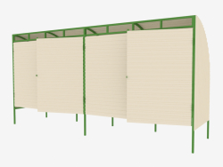 Canopy for 4 containers MSW (9017)