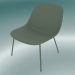 modèle 3D Chaise longue avec tuyaux à la base de fibre (vert poussiéreux) - preview