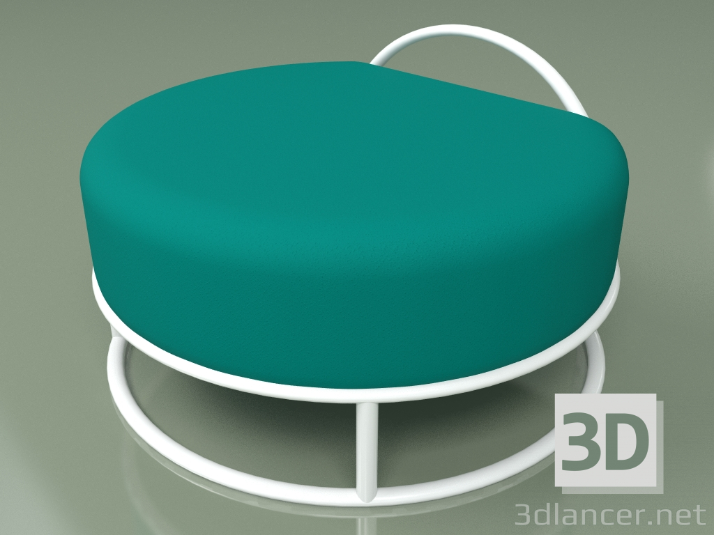 modèle 3D Pouf par Varya Schuka (turquoise) - preview