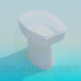 3D Modell WC-Schüssel - Vorschau