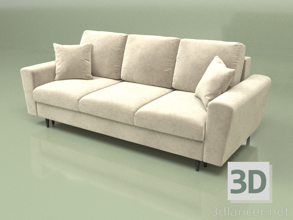 modèle 3D Canapé pliant Moghan (beige) - preview