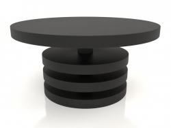 कॉफी टेबल जेटी 04 (डी = 800x400, लकड़ी का काला)
