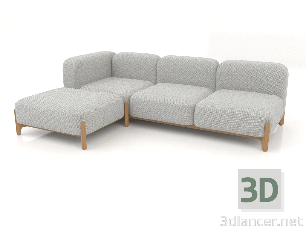 3D Modell Modulares Sofa (Komposition 24) - Vorschau