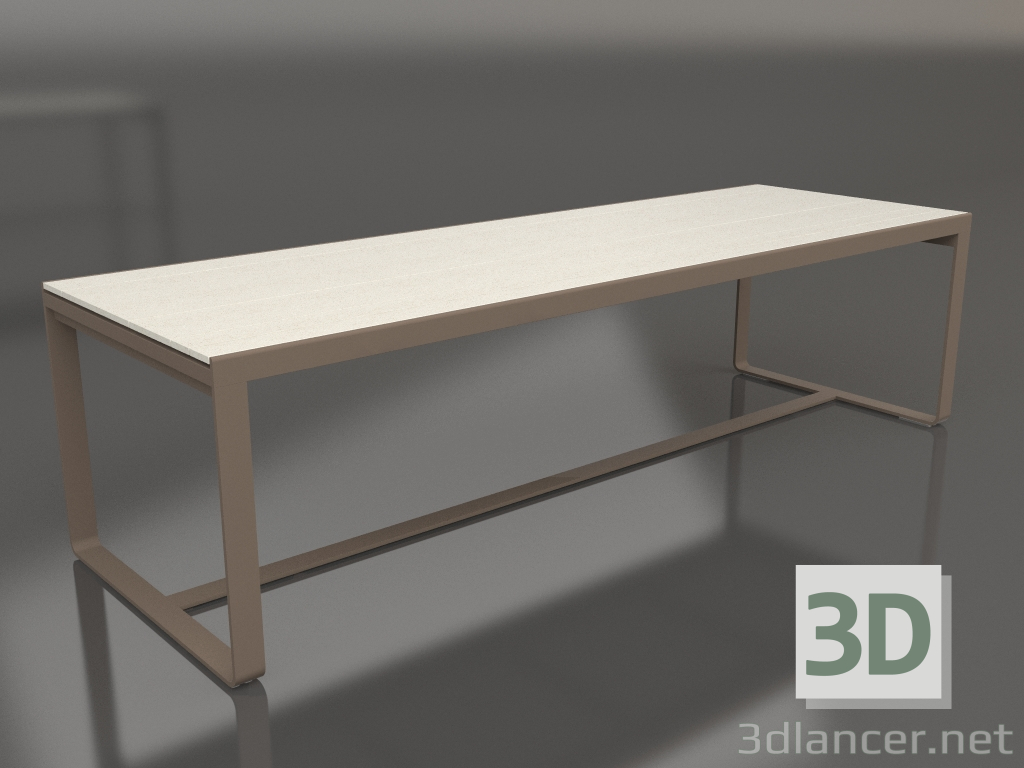 modello 3D Tavolo da pranzo 270 (DEKTON Danae, Bronzo) - anteprima