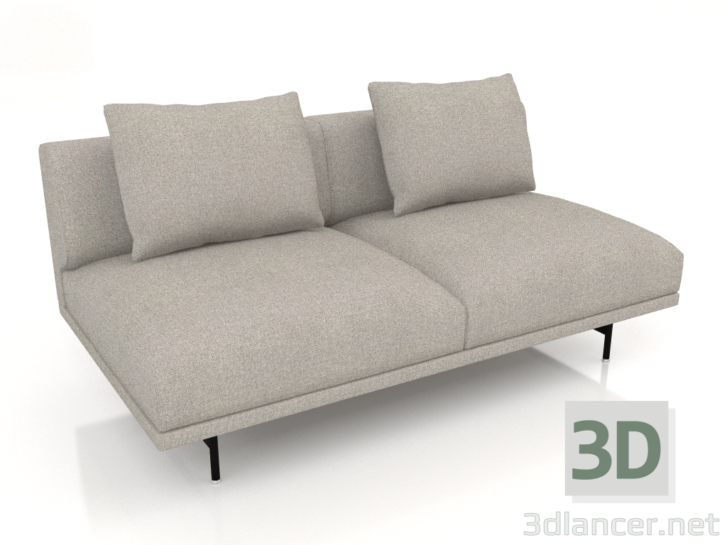 3d model Módulo sofá Chimney VIPP632 (sofá abierto) - vista previa