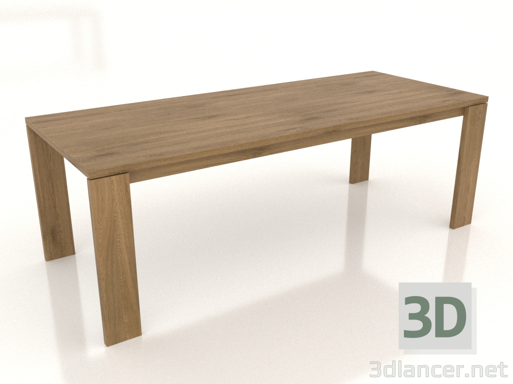 modèle 3D Table à manger BLANK 2200x900x750 mm (chêne naturel) - preview