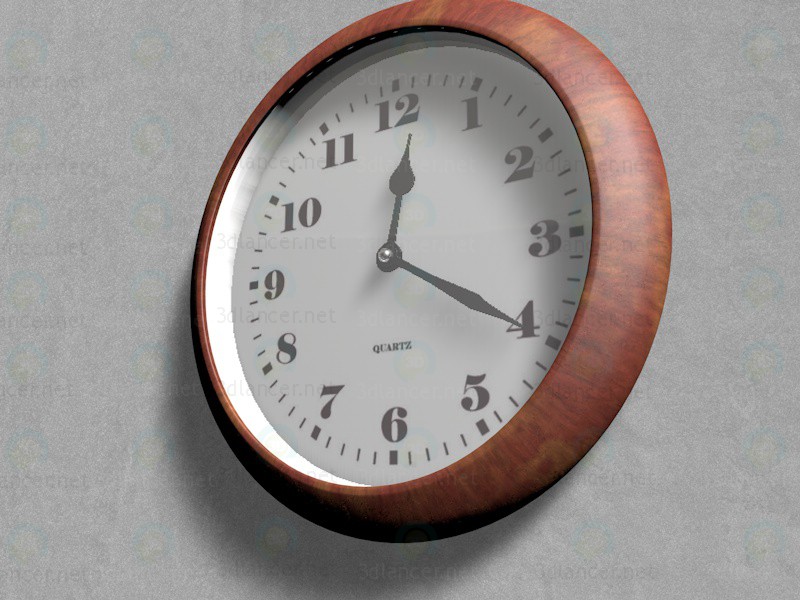 3d model Reloj de pared de oficina - vista previa