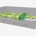3D Modell Tagesbett mit 3 Schubladen - Vorschau