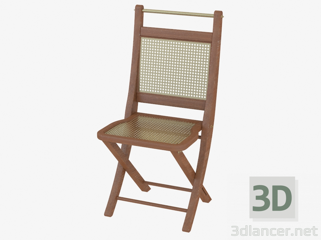 modello 3D Pieghevole da pranzo sedia - anteprima