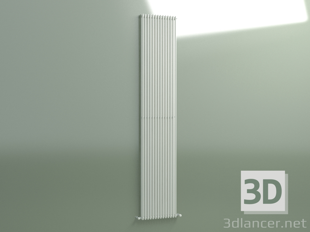 3d модель Радиатор вертикальный ARPA 2 (2520 14EL, Standard white) – превью