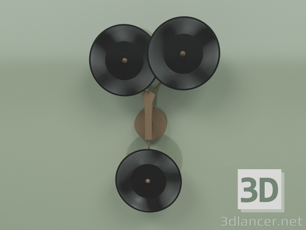 modello 3D Lampada da parete Branching Discs - anteprima