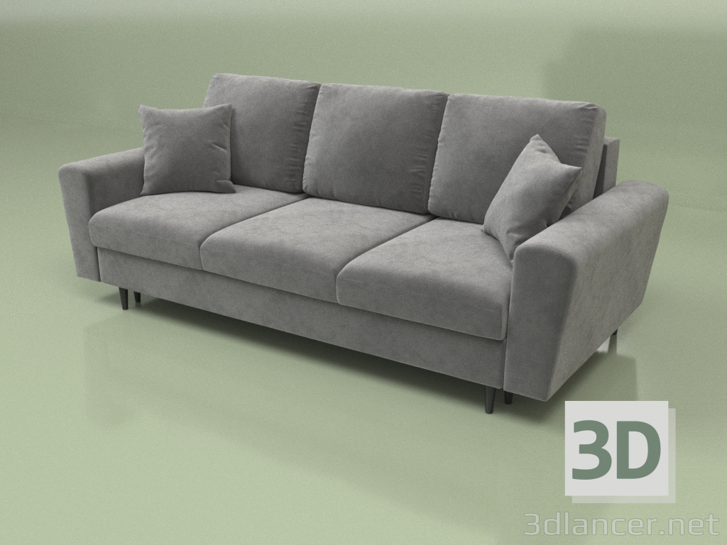 3D modeli Katlanır kanepe Moghan (koyu gri) - önizleme
