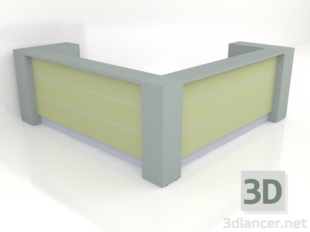 modèle 3D Bureau de réception Valde LAV18L (2908x2908) - preview