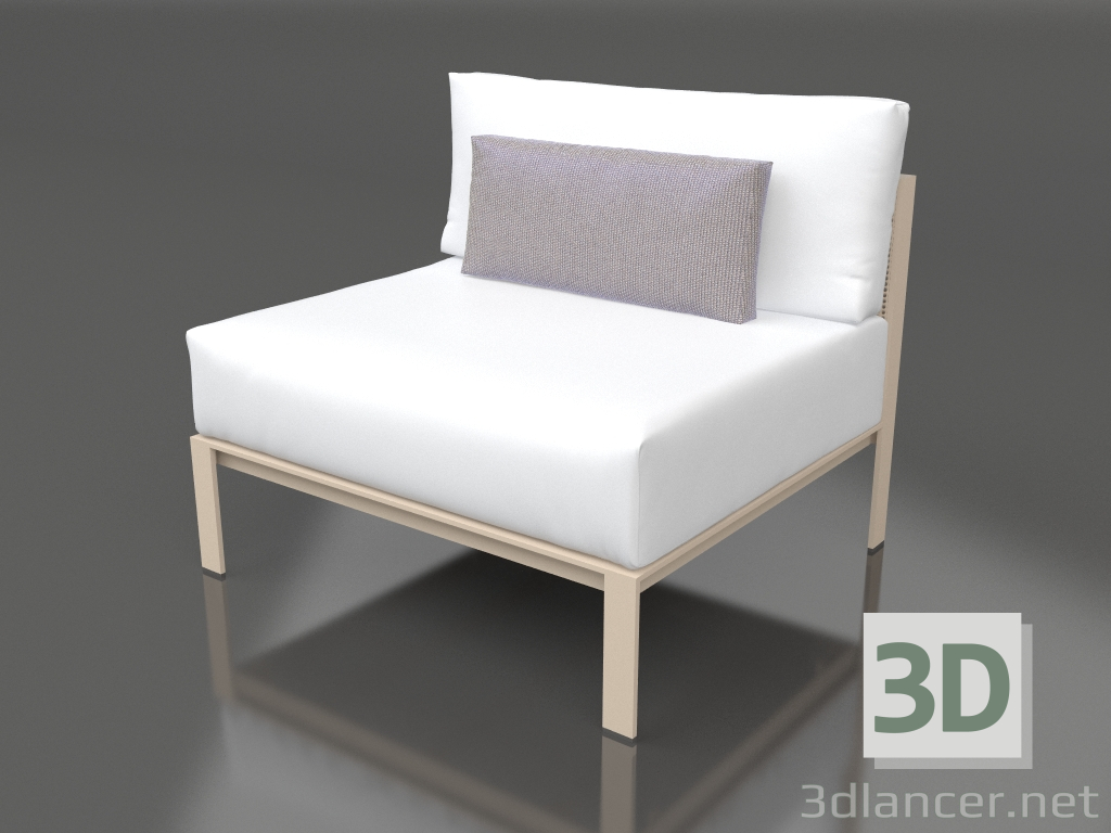 Modelo 3d Módulo sofá, seção 3 (Areia) - preview
