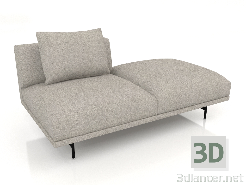 3D Modell Sofamodul Chimney VIPP632 (offenes Sofa, links) - Vorschau