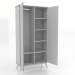 3d model Cabinet 4 1000x450x2000 mm (open, white RAL 9010) - preview