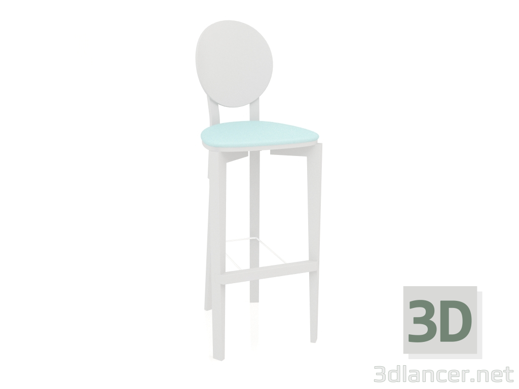 modello 3D Sgabello da bar Circus con schienale senza rivestimento (opzione 9) - anteprima