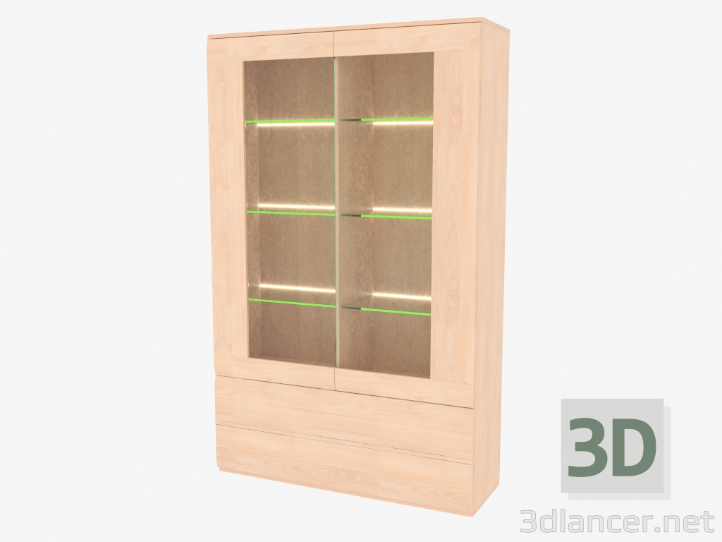 3d model Element of a furniture wall central (6110-09) - preview