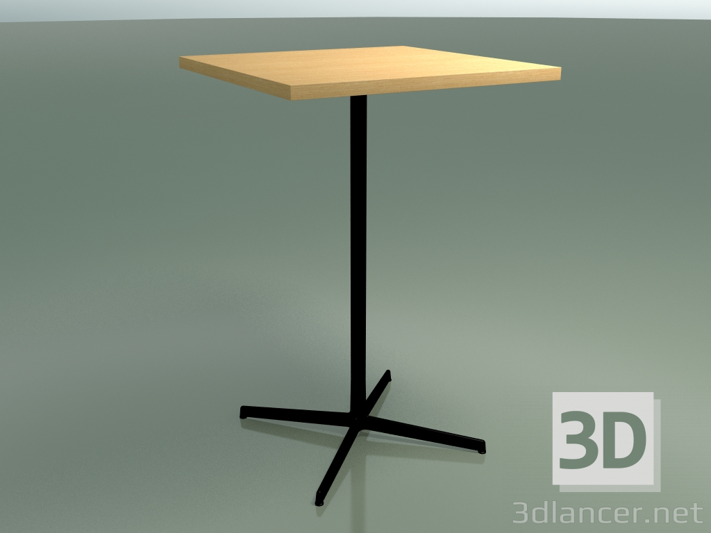3D Modell Quadratischer Tisch 5569 (H 105,5 - 70 x 70 cm, natürliche Eiche, V39) - Vorschau