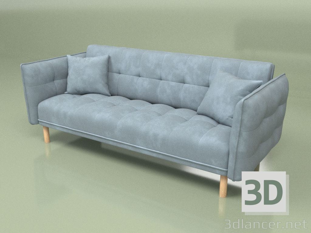 3D modeli Katlanır kanepe Mulli (mavi) - önizleme