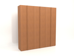 Wardrobe MW 01 wood (2700x600x2800, wood red)