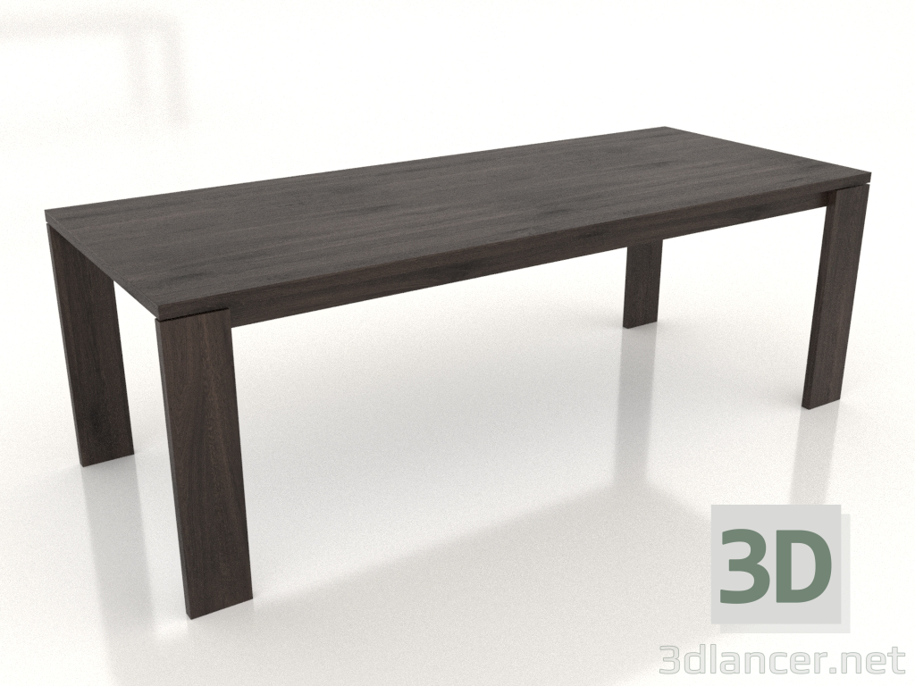 3d model Dining table BLANK 2200x900x750 mm (dark oak) - preview 3d model Dining table BLANK 2200x900x750 mm (dark oak) - preview