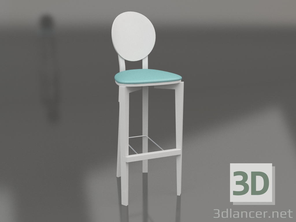 modello 3D Sgabello da bar Circus con schienale senza rivestimento (opzione 10) - anteprima