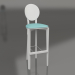 modello 3D Sgabello da bar Circus con schienale senza rivestimento (opzione 10) - anteprima
