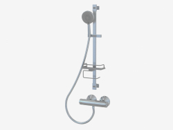 Shower head with a stand and a soap box Quadro (NCQ-051K 39741)