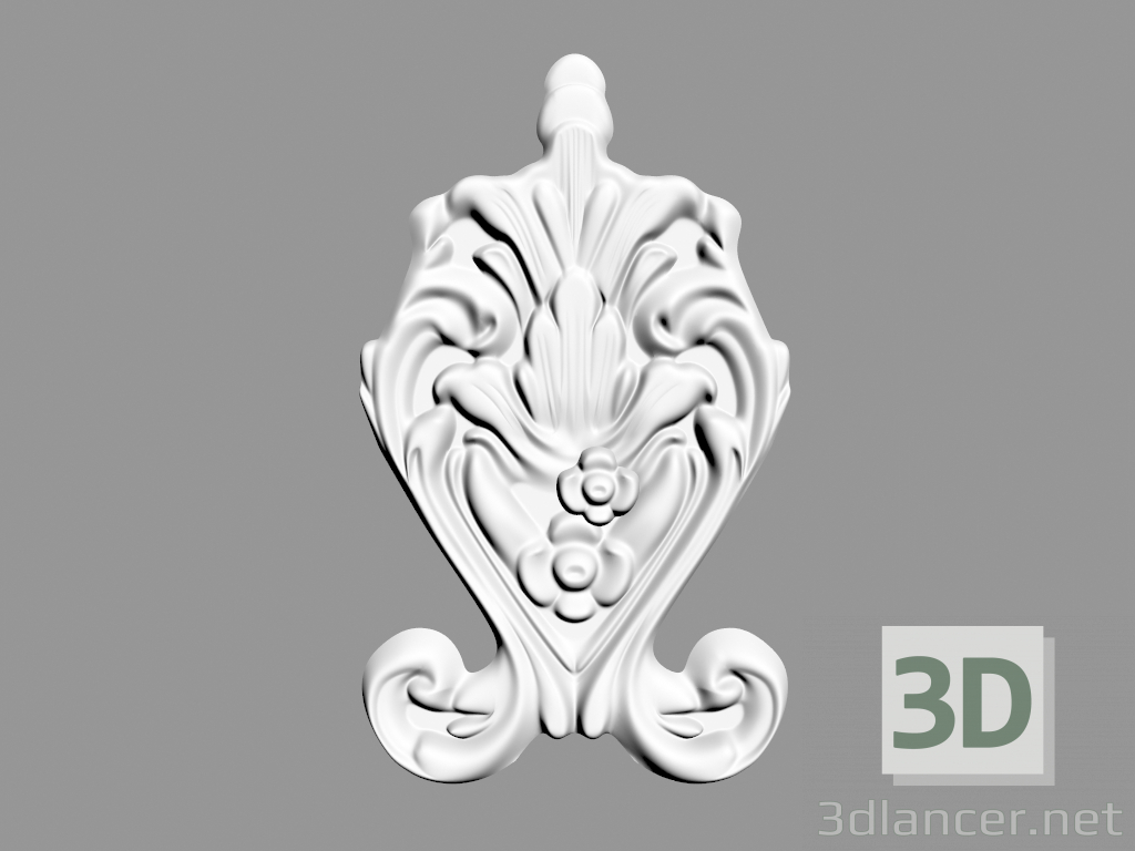 Modelo 3d Decoração de parede (F8) - preview