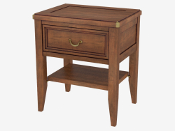 Nightstand with one drawer and shelf