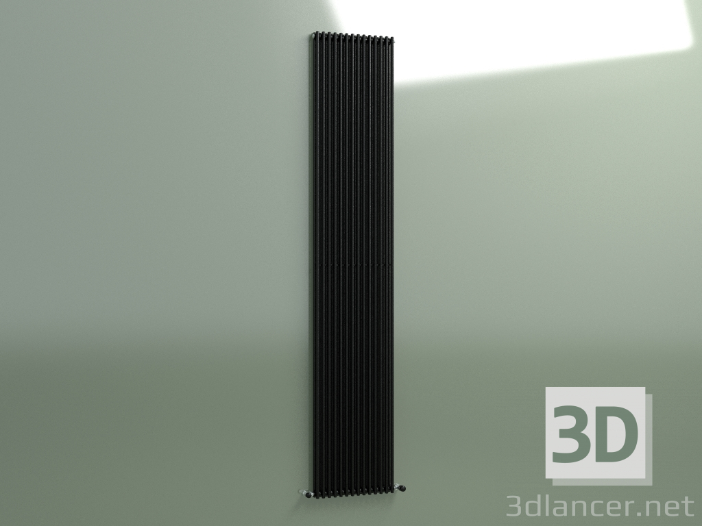 3d модель Радиатор вертикальный ARPA 2 (2520 14EL, Black) – превью
