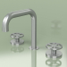 3d model Three-hole mixer with swivel spout (20 31 V, AS) - preview