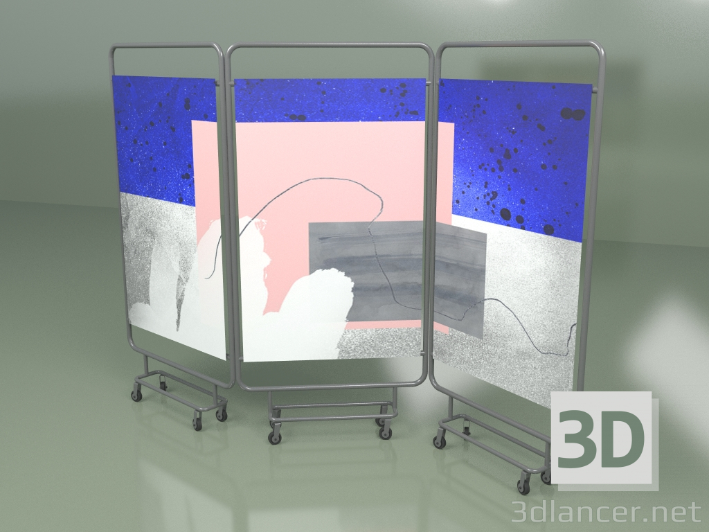 3D Modell Bildschirm (dunkelgrau) - Vorschau
