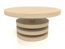 कॉफी टेबल जेटी 04 (डी = 800x400, लकड़ी सफेद)