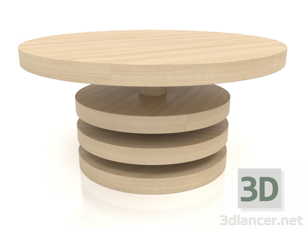 3d model Coffee table JT 04 (D=800x400, wood white) - preview