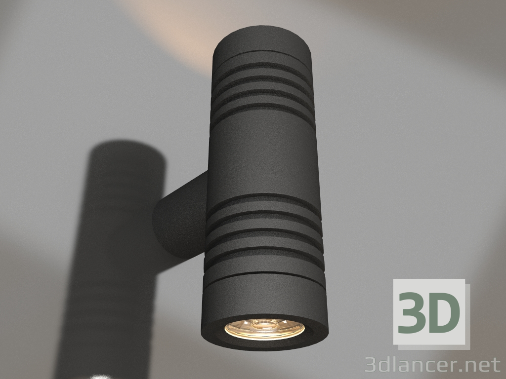 3D Modell Lampe LGD-RAY-WALL-TWIN-R46-2x3W Warm3000 (GR, 24 Grad, 230V) - Vorschau